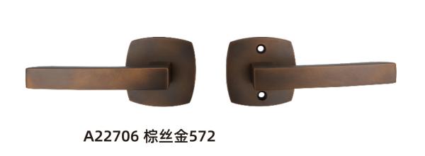 Amertop Brass Door Handle Lever with Modern Design for Home Bedroom or Bathroom