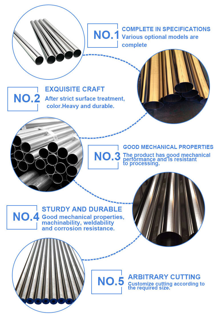 SUS 304 2b Stainless Steel Welded Pipe Bright Polishing 70mm Stainless Steel Pipe
