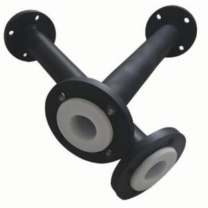 Wholesale Carbon Steel PTFE Lined Pipe Chemical Resistance Pipe With Flange from china suppliers