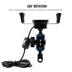 Universal QC3.0 5W Motorcycle Wireless Charger Mount For Huawei