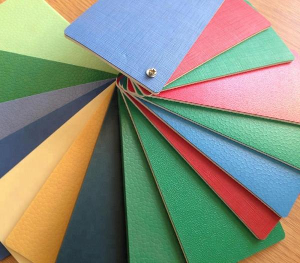 Colorful PVC Sports Flooring Mat In Roll Multi Function Carpet Court Vinyl