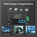 Outdoor PoE Media Converter 2 Port 10/100/1000T 30W to 1-Port 100/1000X SFP 48V