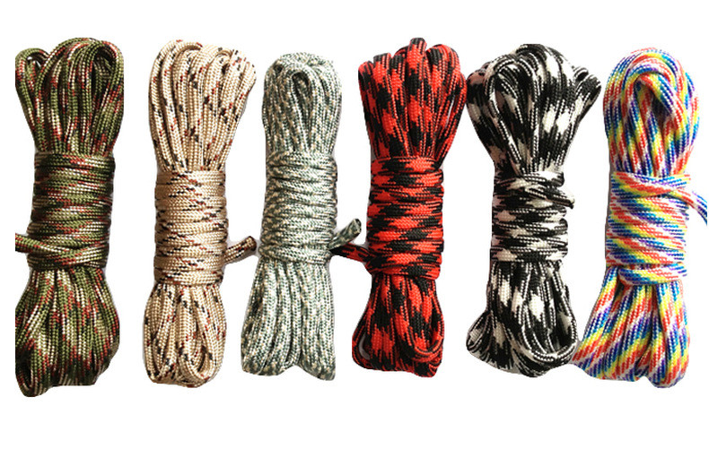 Colorful Orange Nylon Rope ISO9001 Double Braided Polyester Rope