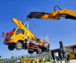 Installed Separately Knuckle Crane 20 Ton For Trucks Ships