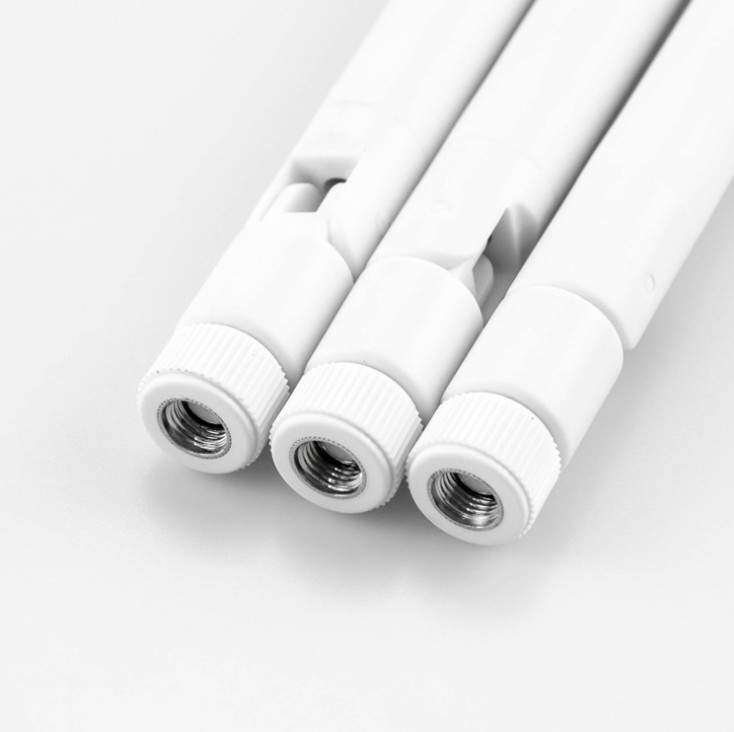 White Omni Directional Antenna External WiFi 2.4GHz 3DBI Dual Band RP SMA Connector
