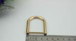 Light gold zinc alloy square metal shiny brand handbag clip lock