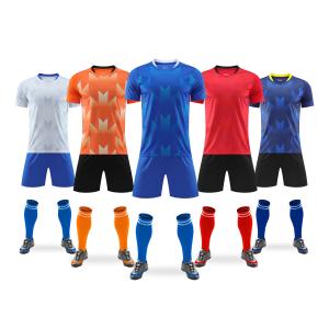 Wholesale Customized Team Logo Casual Football Jerseys in 100% Polyester Material from china suppliers