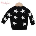 Stars Pattern Jacquard Autumn Winter Organic Cotton Toddler Boy Girl Designer