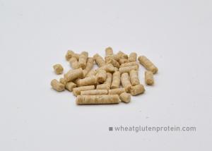 Wholesale Cylindrical Shape Wheat Gluten Pellet Protein for Outdoor Pool fish feed from china suppliers