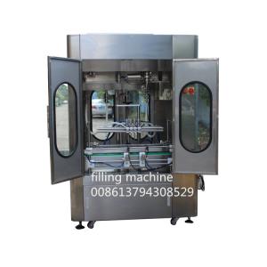 Wholesale 0.8MPa 1000ml 4 Head Self Flow Bottle Filling Line from china suppliers