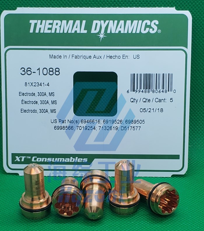 36-1088 300A Thermal Dynamics Plasma Tips Electrodes