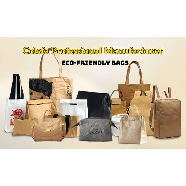 Lightweight Backpack Custom Recyclable Leisure Style Washable Kraft Paper Backpacks