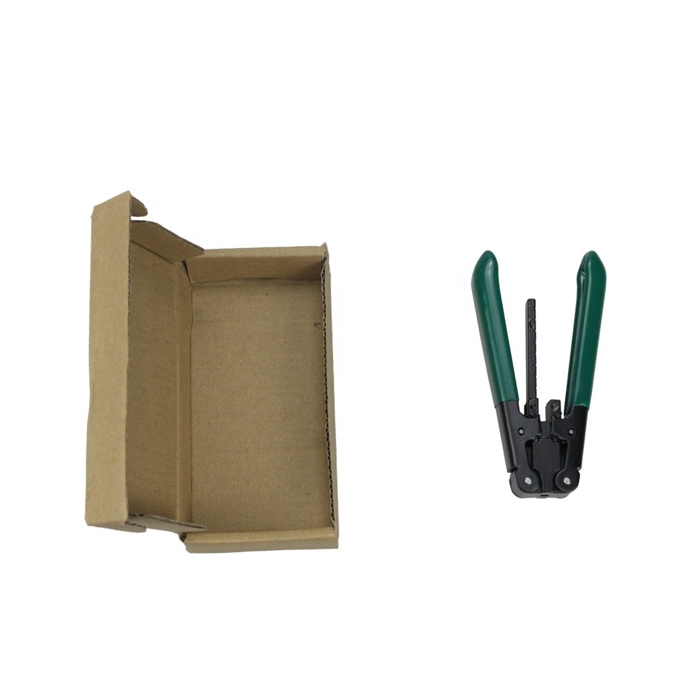 Pre set ergonomic Flat FTTH Fiber Optic Cable Stripper