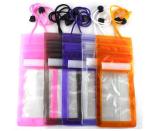 SA8000 Cell Phone Plastic Pouch , TUV 0.3mm Clear Waterproof Phone Bag Non Toxic