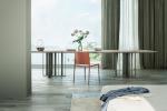 Solid Wood Top Restaurant Patio Furniture Dining Table Environmentally Friendly