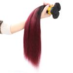 Brazilian Virgin Ombre Hair Weave Ombre Human Hair Extensions 12" To 26"