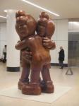 Odorless Fine Natural Wood Art Sculptures Collectible Cartoon Character Design