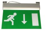 Maintained Double Sided Battery Powered Emergency Aluminum Exit Sign