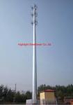 Round Tubular Steel Transmission Tower Self Supporting Full Inspection