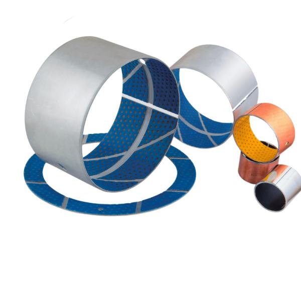 Metal-Polymer Plain Bearings Oil/Grease Lubricated Bushing With Blue POM Coated