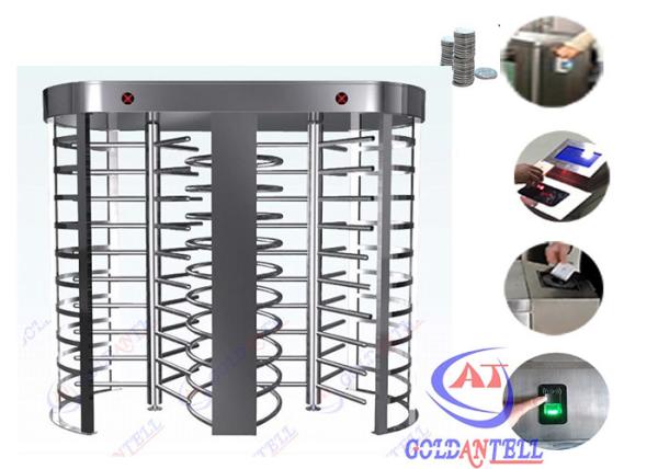 Bi - directional Airports Subway Station single turnstile , Automatic Revolving