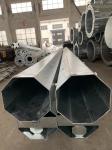 Hot Dip Galvanized Transmission Steel Pole 100Ft 6mm Thick Q460 Octagonal