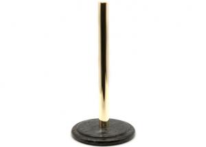 Wholesale Upright Black Marble Stone Paper Towel Holder Round Metal Pole from china suppliers