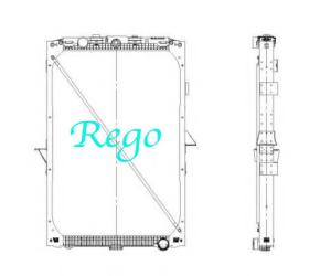 Wholesale Custom Made XF105 Heavy Duty Truck Radiators , Aftermarket Radiators For Trucks from china suppliers