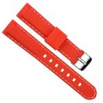 30mm Classic Stitch Mens Rubber Watch Bands 22mm Silicone Watch Band Quick