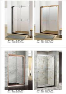 Wholesale Two Panel Sliding Glass Shower Doors Glass Thickness 6mm With PVC Waterproof Strip from china suppliers