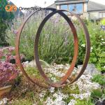 SGS Certified Rust Corten Steel Rusty Metal Ring Sculpture Outdoor Landscapes