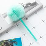Lovely Colorful Soft Fluff Plastic Ball Pen 1.0mm Slender Barrel Gift Ballpoint