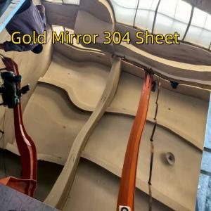 Wholesale Stainless Steel Sheet 304 Grade Colour Sheet Gold Mirror Titanium PVD Sheet Size:0.5*1220MM X 2438MM from china suppliers