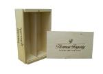 Finished Personalised Wooden Wine Box , 2 Bottles Wooden Wine Boxes With Sliding