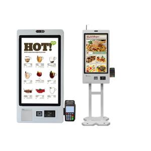 Wholesale Restaurants Touch Screen Digital Signage KioskFast Food QR Self Service Ordering Kiosk from china suppliers