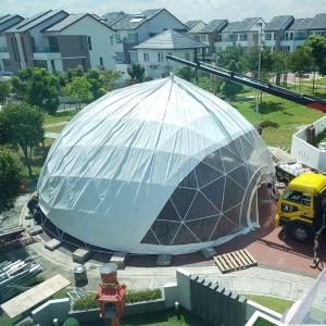 Wholesale Customization Luxury Hotel Geodesic Dome Glamping Tent Large Wedding Dome Tent from china suppliers