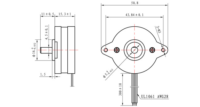 1.8 Degree NEMA 14 SMT Stepper Motor 6.6V 90mN.m Gear Shaft Permanent Magnet Motor