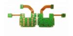 Yellow Rigid Flex PCB Fabrication 1oz Copper 5mil PET Material FR4 Stiffener