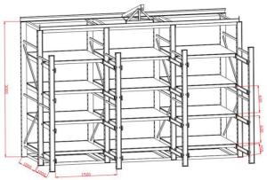 Wholesale Heavy Weight Manufacturing and Forming Die Storage Rack For Mold Factory from china suppliers