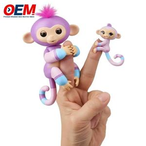 Wholesale Customized Plastic Animal Monkey Finger Toys OEM PVC Toys Made Silicone Kid Toy from china suppliers