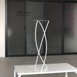 ZT-547W Unique design white flower stand metal for wedding centerpieces