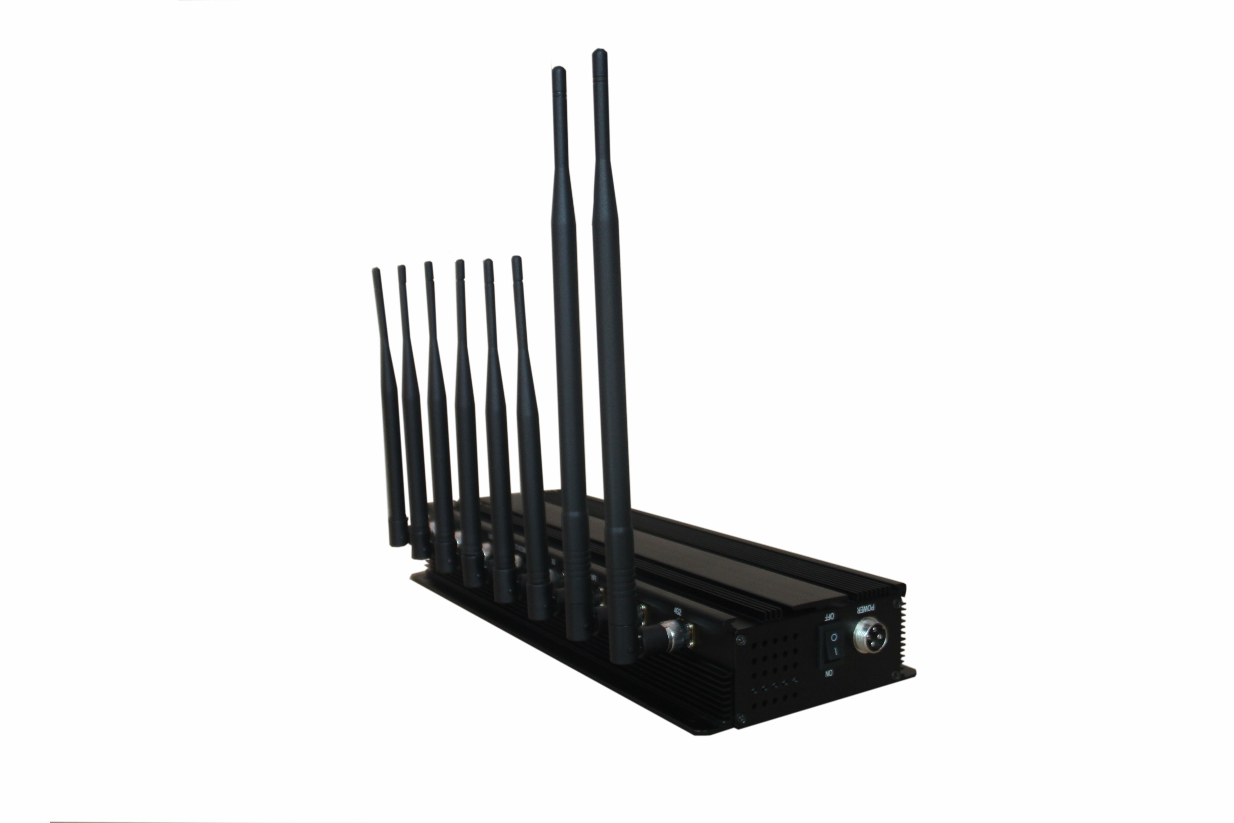 15W 4G WIFI Cell Phone Signal Jammer / Blocker Black For Auditoriums