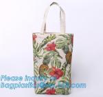 Fashion classy mix colors jute cotton shoulder handle bags for ladies shopping