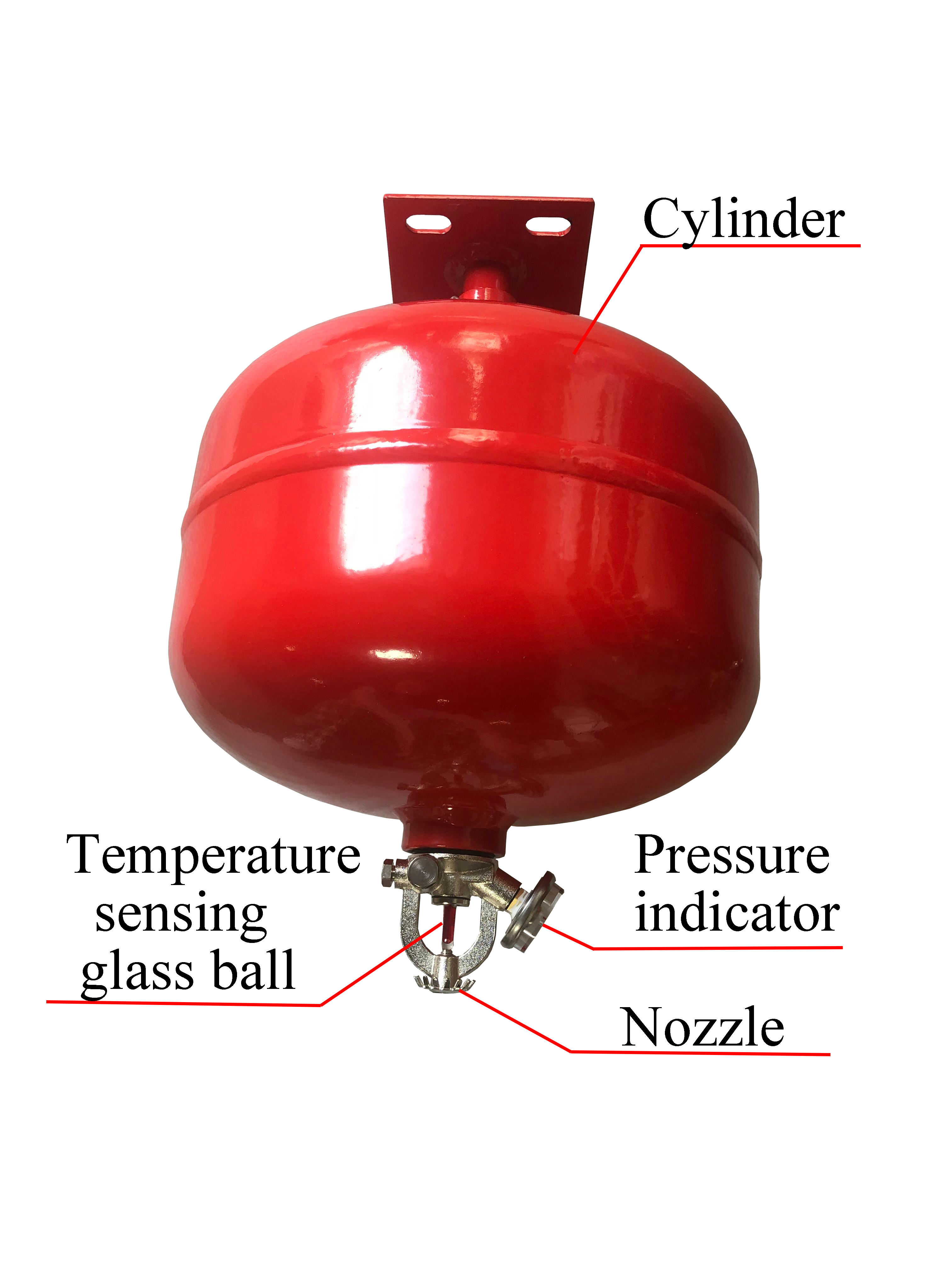 FM200 Hanging Fire Extinguishing System With Automatic Suspension For Rooms