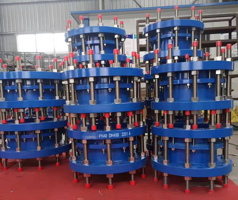 Rubber Pipe Union Connector Ductile Iron Pipe Flange Pipe Fitting Connector Dismantling Joints