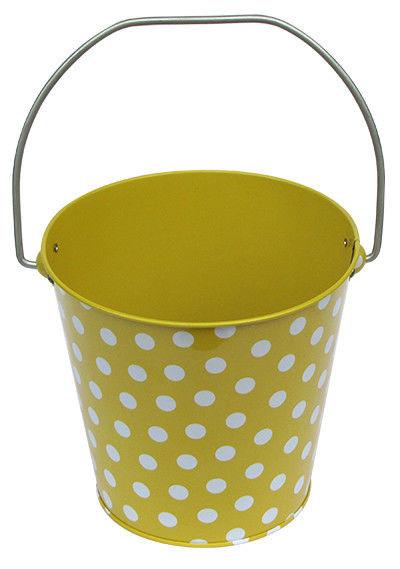 Mini Tin Bucket for Sale Small Metal Buckets Christmas Tin Pail with Solid Color