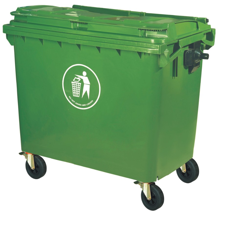 cheap large size plastic garbage trash bin