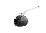 Threaded High Pressure Ball Valves Stainless Steel Carbon Steel Square Forged
