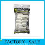 Soft printed 0.2mm PVC material makeup powder puff packaging pocket with hanging