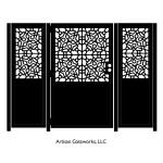 OEM Black Sliding Aluminum Fence Gate Fireproof And Weather Resistant